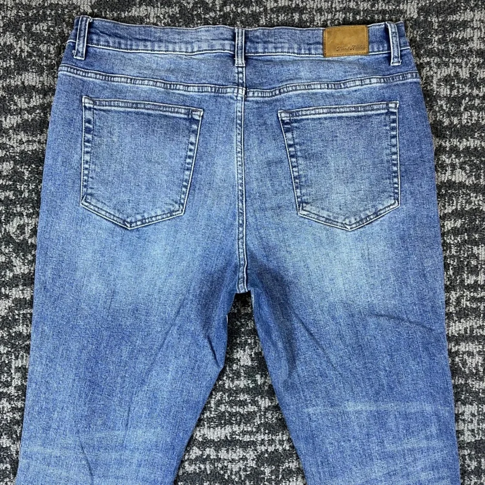 Flag & Anthem Jeans Mens 38x30 Oakland Slim Blue Medium Wash Stretch FA20DN434E